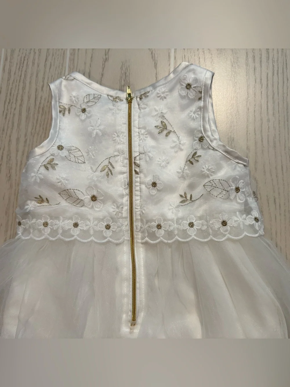 Disney Store Frozen Elsa Dress Girls 2 White Tulle‎ Princess Costume EUC